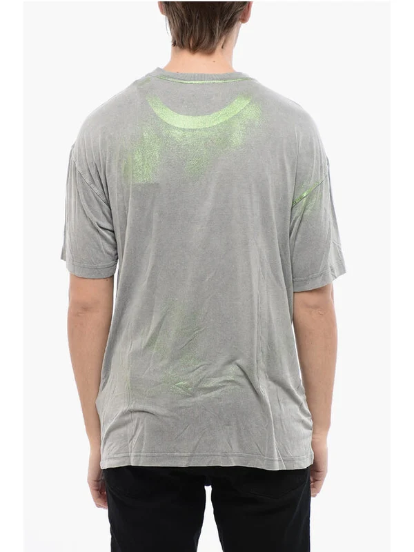 Diesel Gray Short Sleeve T-Shirt - Image 3