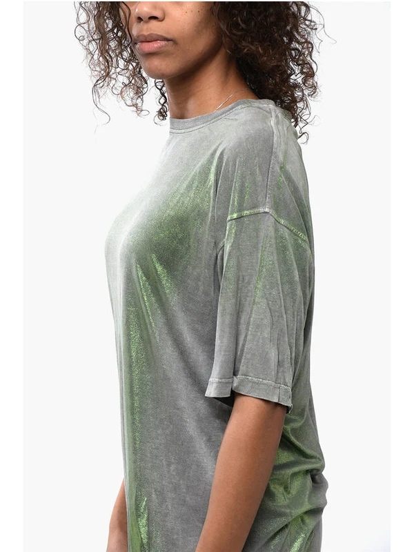 Diesel Gray Short Sleeve T-Shirt - Image 8