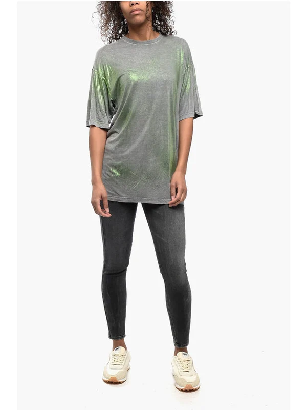 Diesel Gray Short Sleeve T-Shirt - Image 9