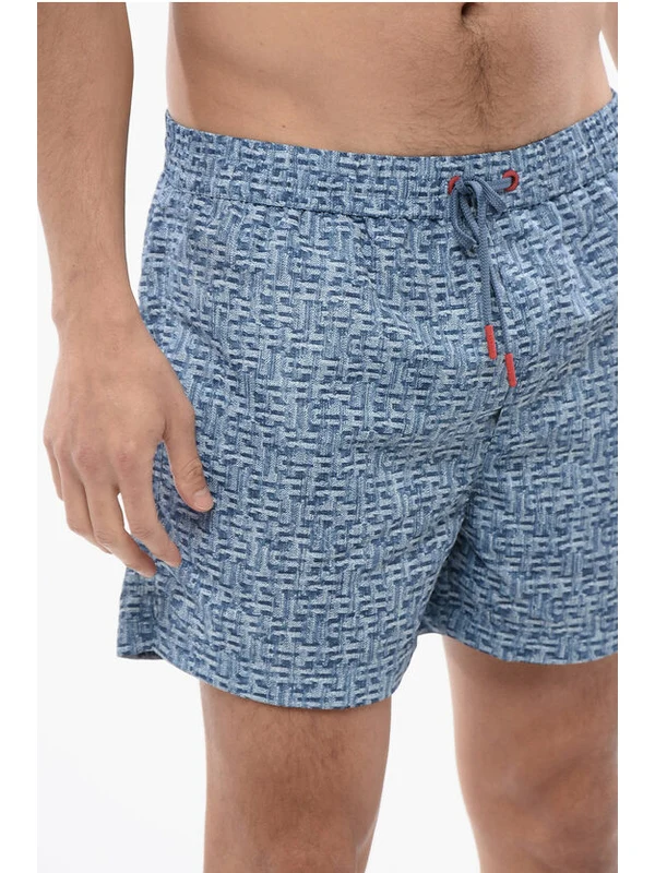 Diesel Blue Swim Shorts - Image 3