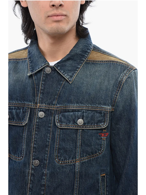 Diesel Navy Trucker Jacket - Image 3