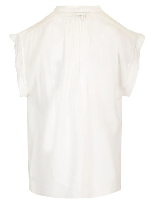 Sleeveless Cotton Silk Shirt - Image 2