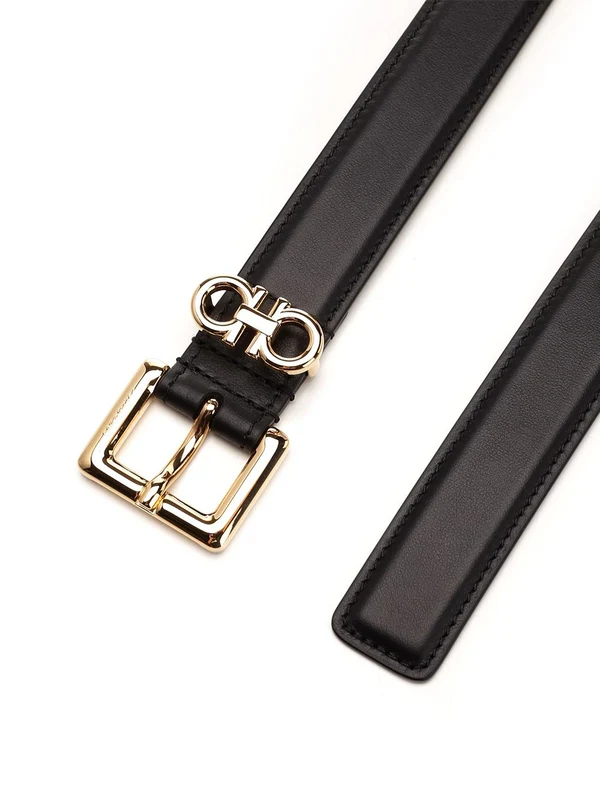 Gancini Buckle Leather Belt - Image 2