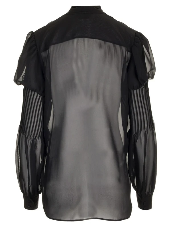 Lavalliere V-neck Blouse - Image 2