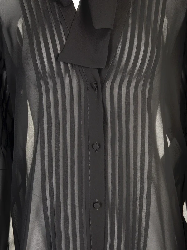Lavalliere V-neck Blouse - Image 4