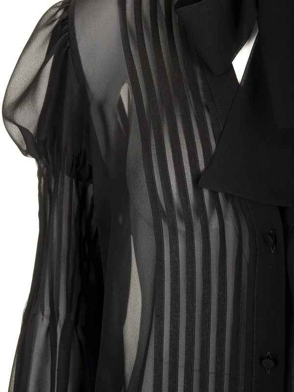 Lavalliere V-neck Blouse - Image 5