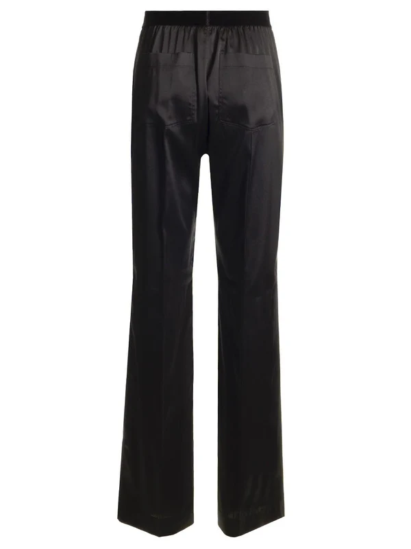 Logo Banding Silk Satin Pajama Pants - Image 2