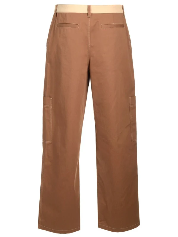 Embroidered Logo Cotton Cargo Pants - Image 2