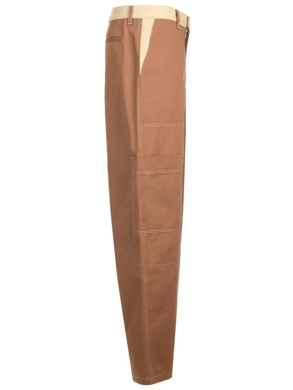 Embroidered Logo Cotton Cargo Pants - Image 3