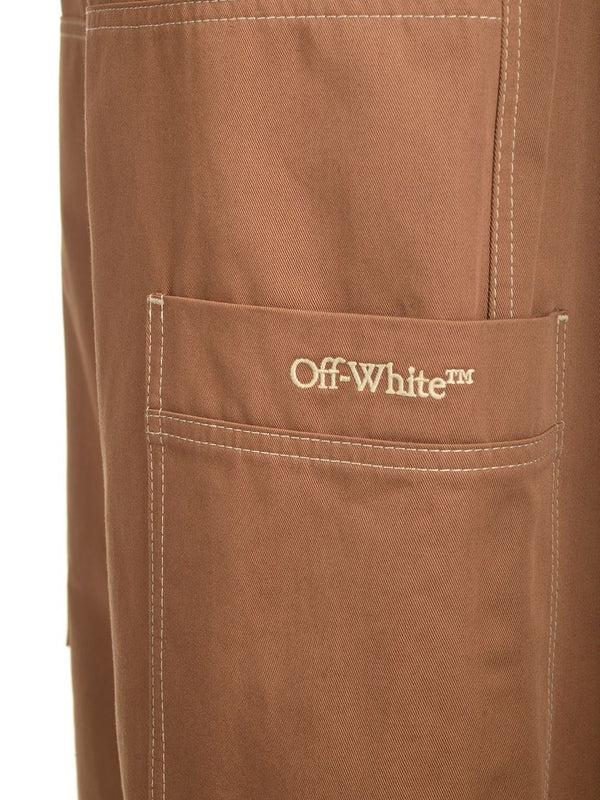 Embroidered Logo Cotton Cargo Pants - Image 5