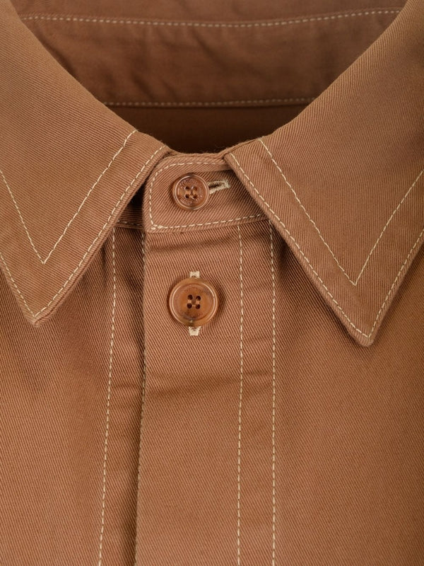 Embroidered Logo Cotton Overshirt - Image 5