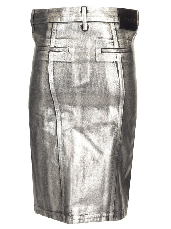 Coated Midi Skirt - Image 2
