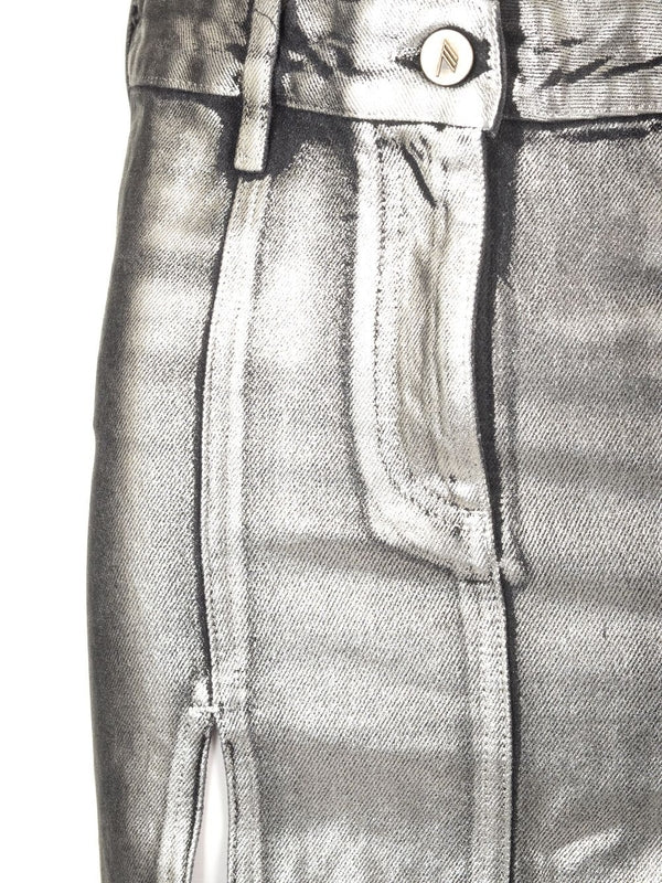 Coated Midi Skirt - Image 4