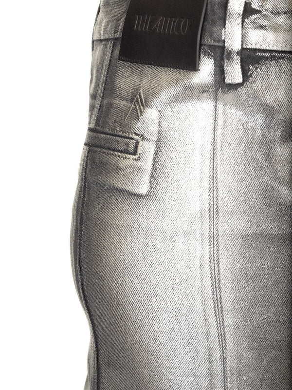 Coated Midi Skirt - Image 5