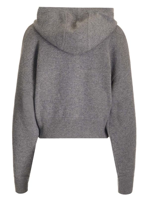 Lilia Cashmere Knit Zip-up Cardigan - Image 2