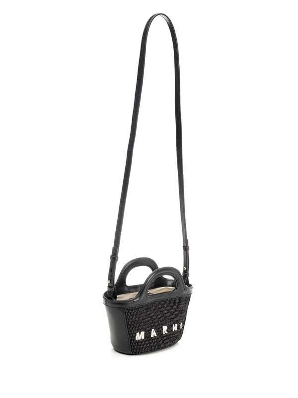 Tropicalia Micro Raffia Tote Bag - Image 2