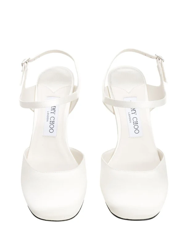 Pixie 80 Satin Slingback Heels - Image 5