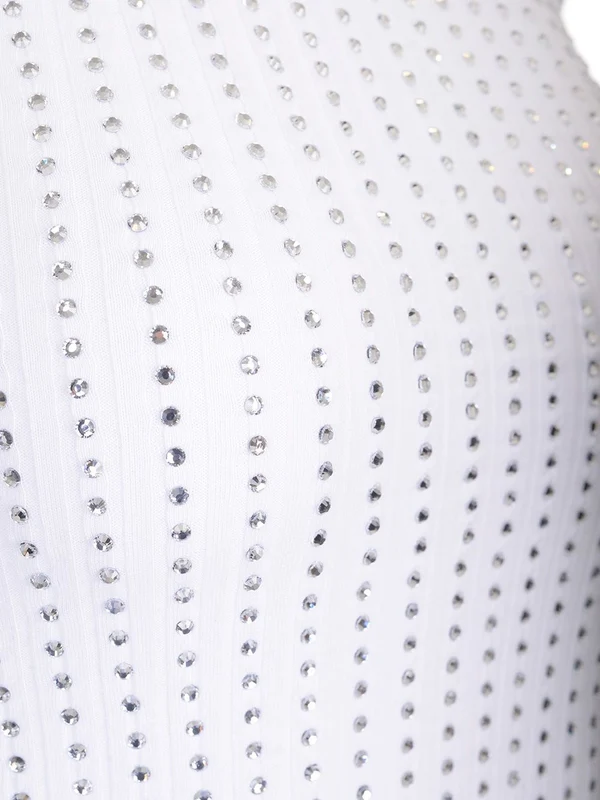 Strass Ribbed Sleeveless Top - Image 3