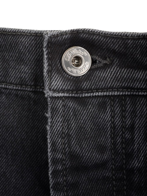 Diag Embroidered Denim Pants - Image 3