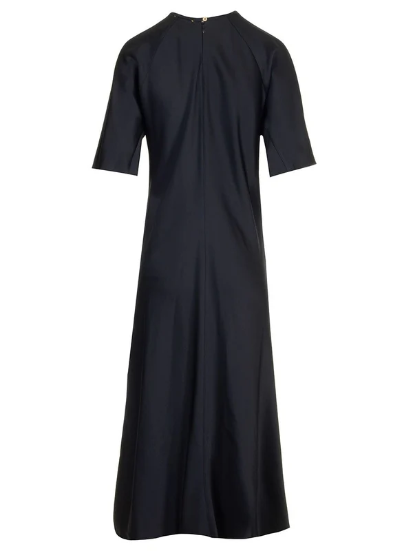 Satin Short-sleeve Dress - Image 2