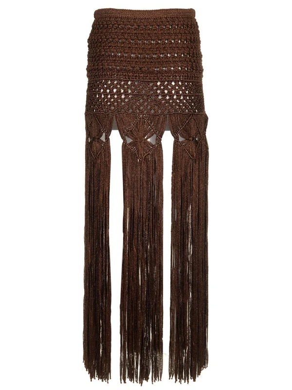 Viscose Blend Knit Skirt - Image 2