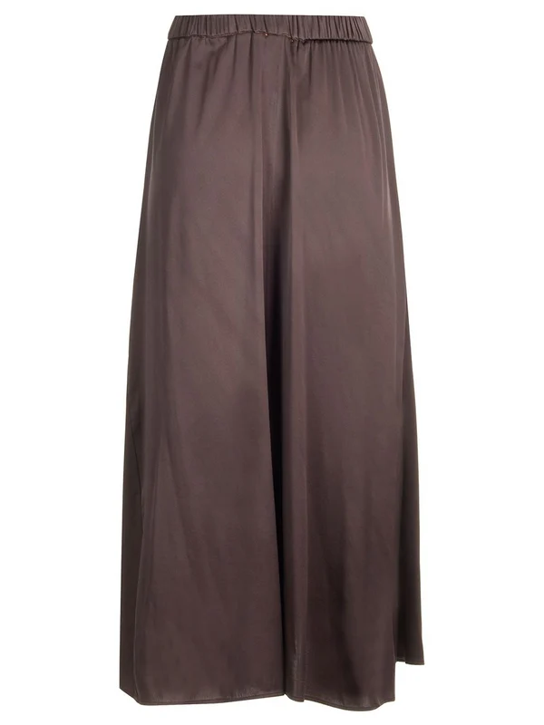 Stretch Satin Midi Skirt - Image 2
