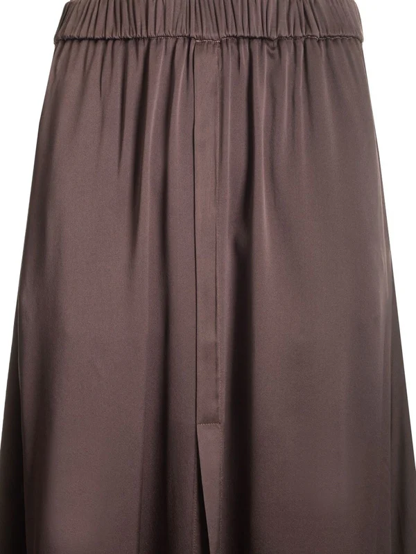 Stretch Satin Midi Skirt - Image 4