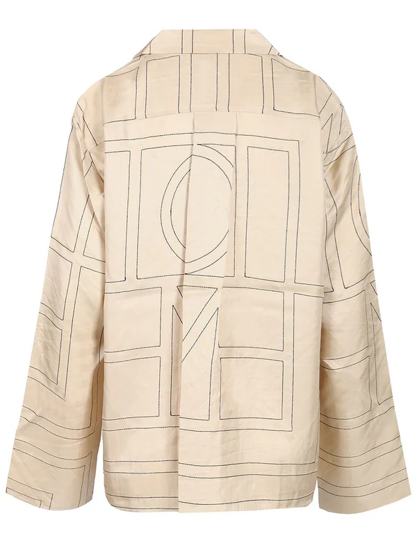 Monogram Pattern Silk Twill Shirt - Image 2