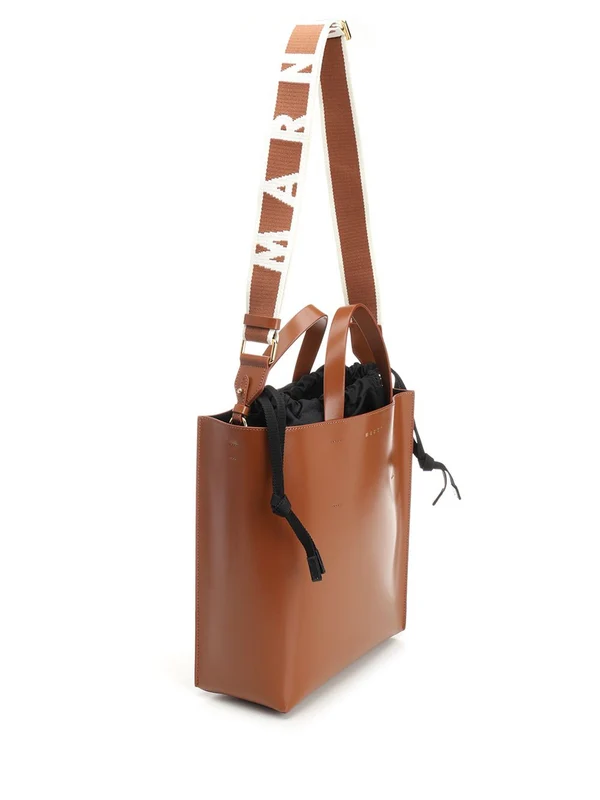 Museum Small Leather Tote Bag - Image 2