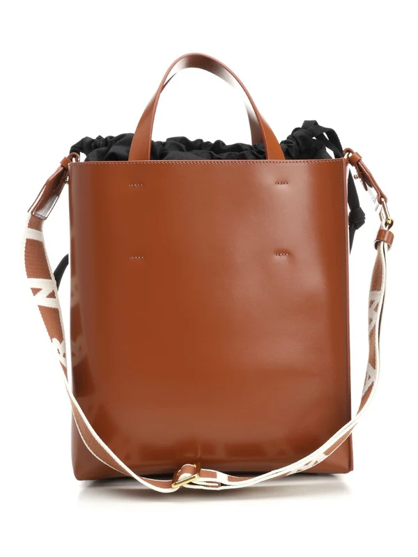 Museum Small Leather Tote Bag - Image 3