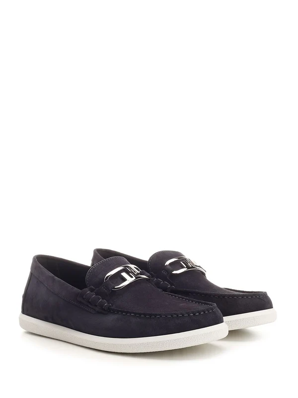 O Lock Light Suede Loafers - Image 2