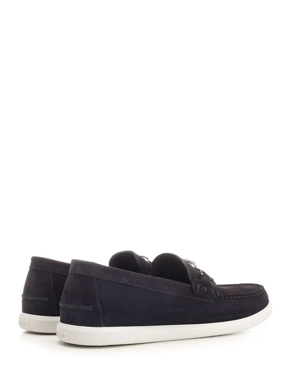 O Lock Light Suede Loafers - Image 3