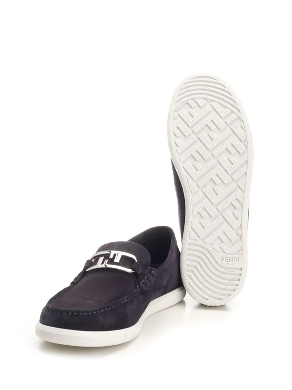 O Lock Light Suede Loafers - Image 5