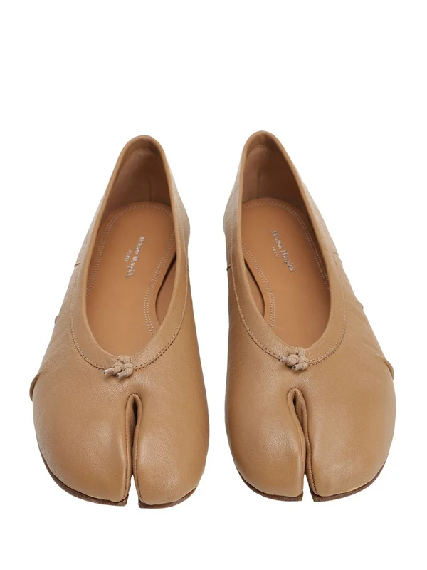 Tabi Leather Flat Shoes - Image 5
