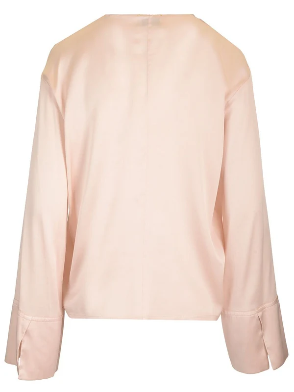 Silk Satin Long-sleeve Top - Image 2
