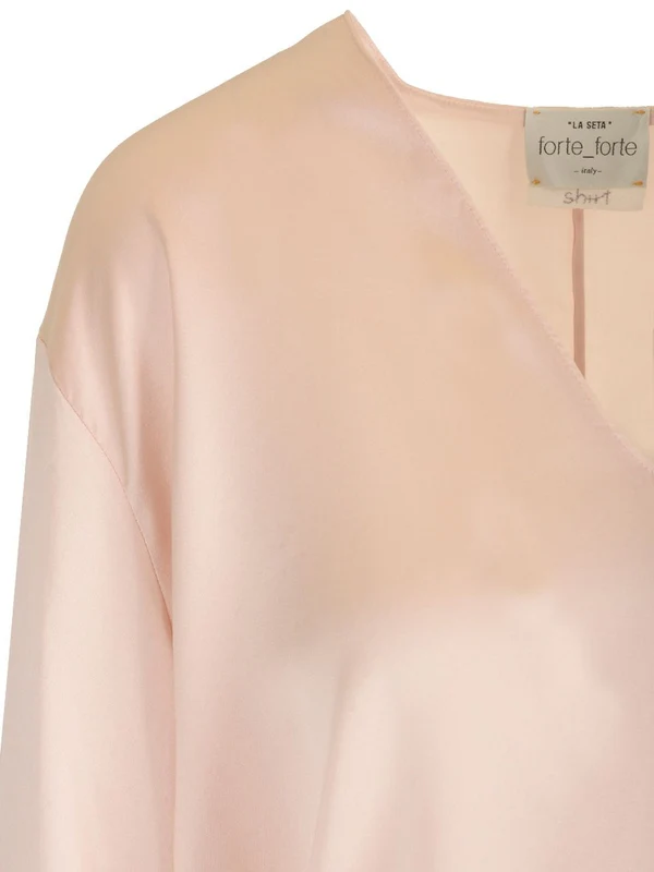 Silk Satin Long-sleeve Top - Image 3