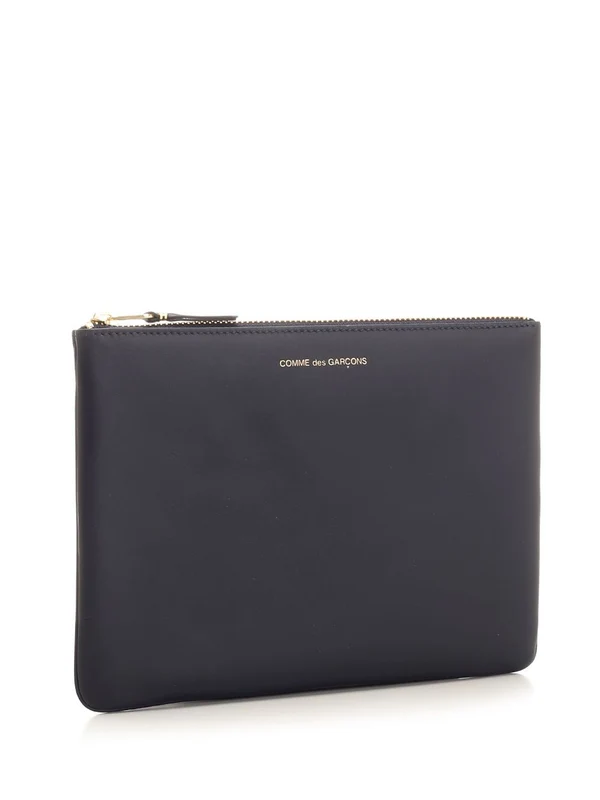 Logo Leather Pouch Wallet - Image 2