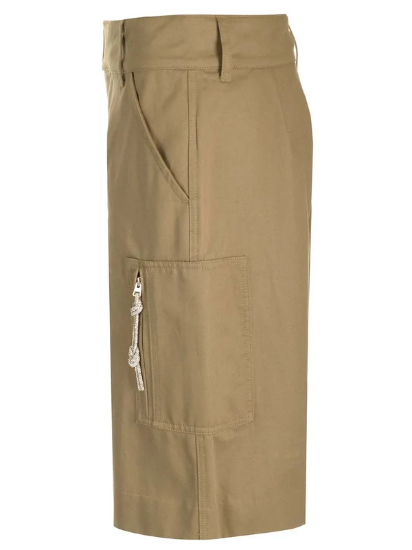 Nina Canvas Cargo Shorts - Image 3