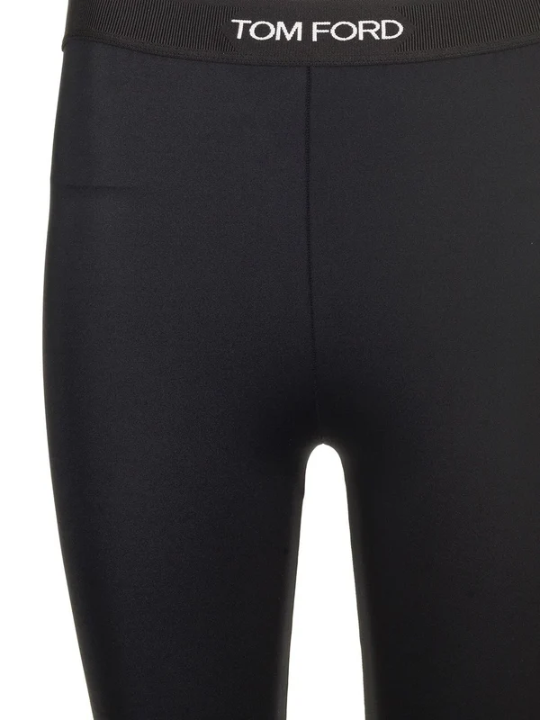 Shiny Logo Banding Leggings - Image 3