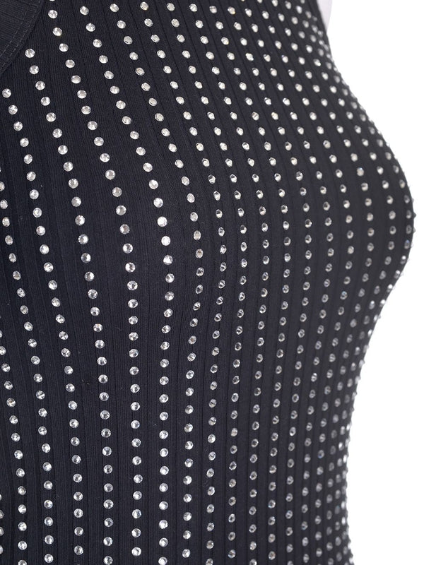 Thermo Strass Jersey Mini Dress - Image 3