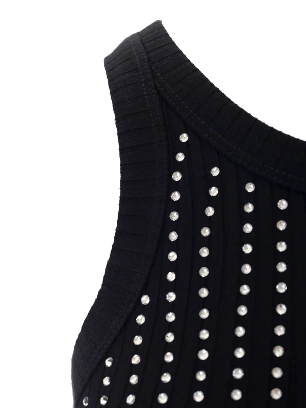 Thermo Strass Jersey Mini Dress - Image 4