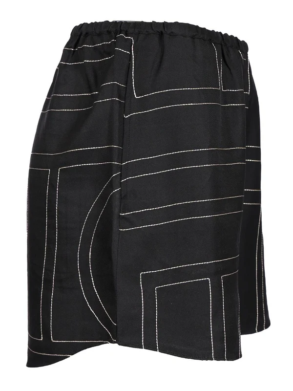 Monogram Silk Pajama Shorts - Image 3