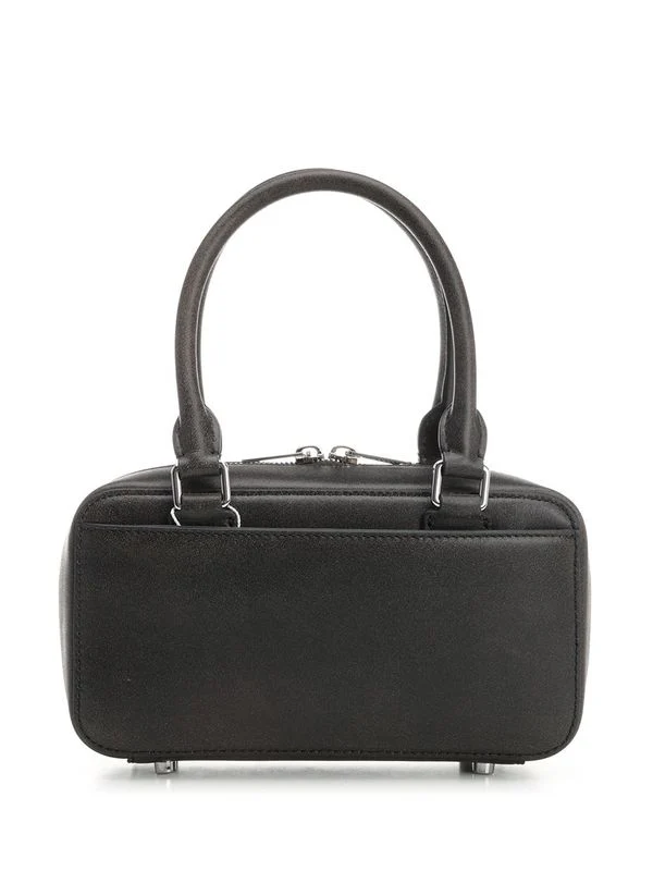 Rhinestone Embellished Leather Tote Bag - Image 3