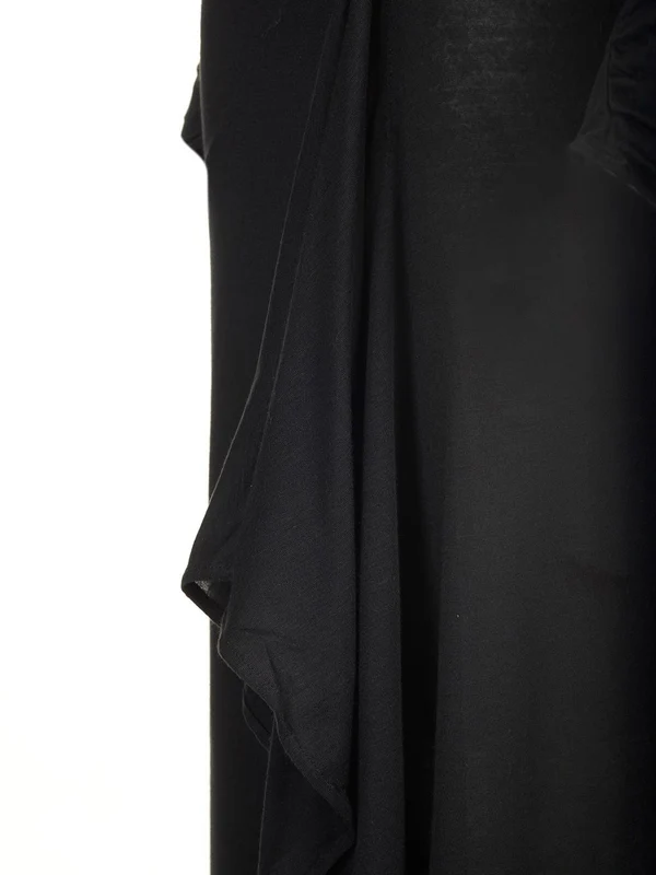 Draped Cashmere Blend Long Dress - Image 6