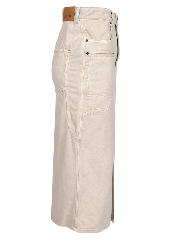 Britt Denim Midi Skirt - Image 3