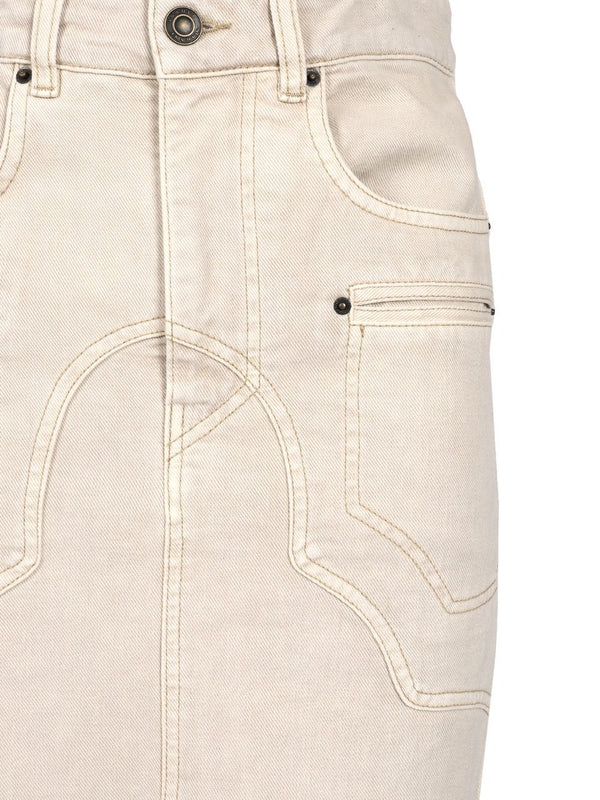 Britt Denim Midi Skirt - Image 4