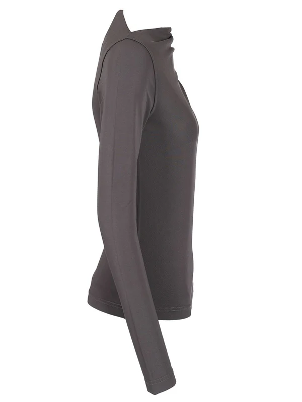 Draped Jersey Long Sleeve Top - Image 3