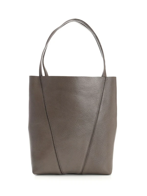 Spin Pendant Chain Leather Tote Bag - Image 3