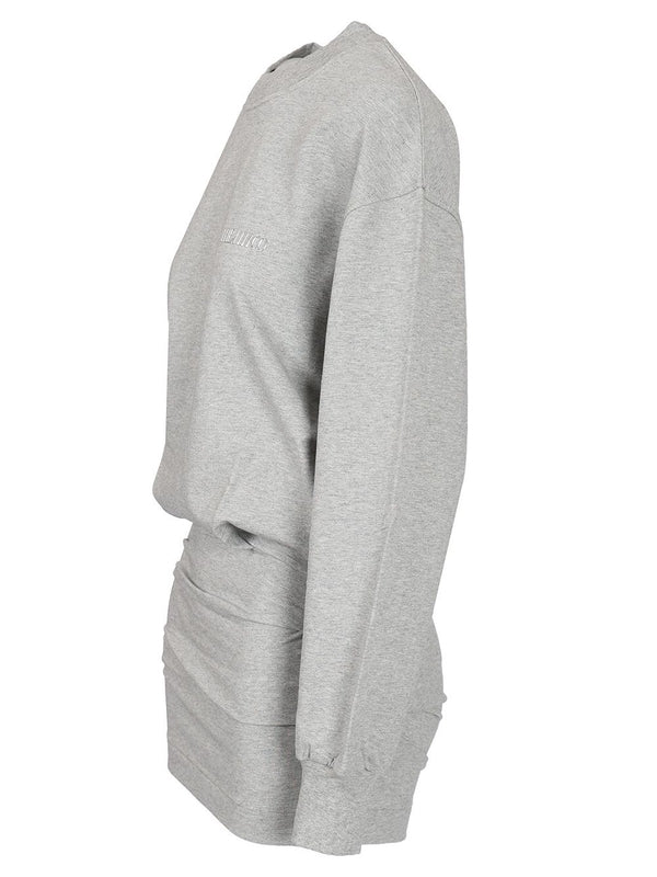 Crewneck Cotton Mini Dress - Image 3