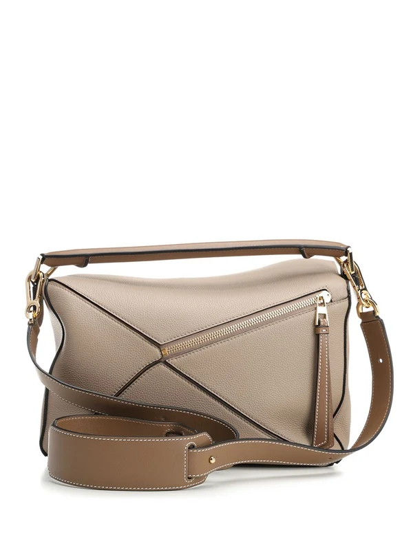 Puzzle Leather Shoulder Bag - Image 3